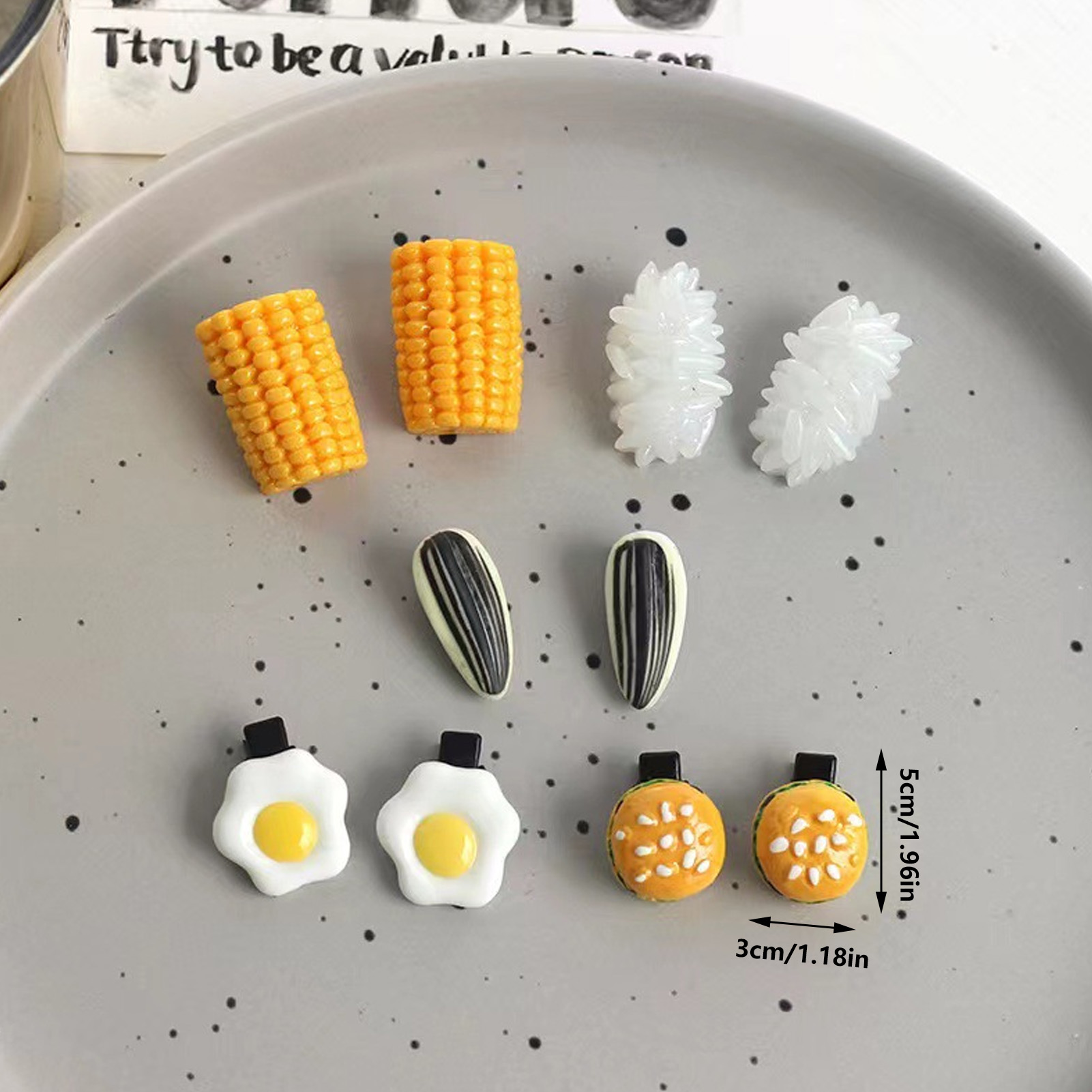 Mini Food Hair Clips Set Reali - огляд і ціна Food Like Snacks