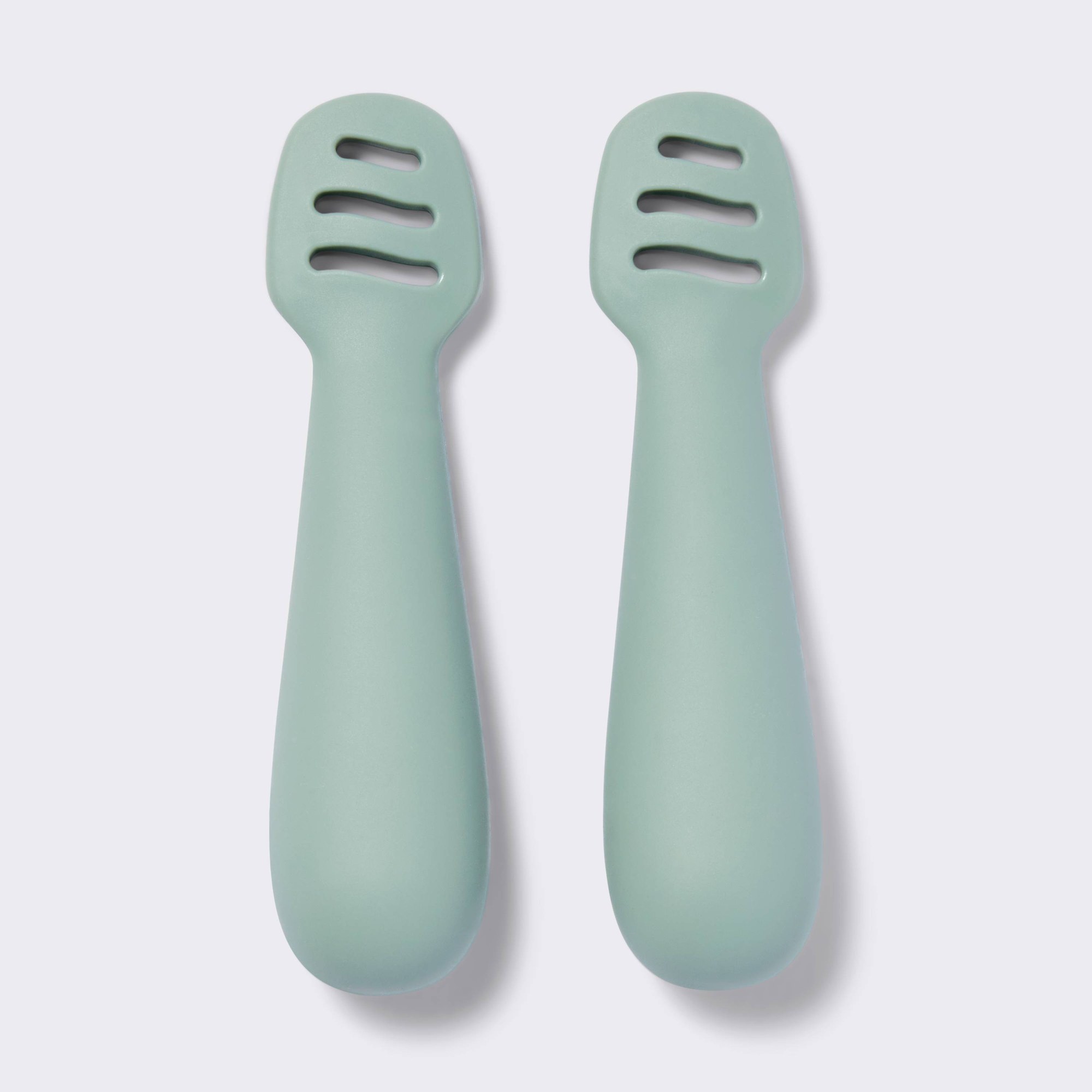 2pcs Green Baby Dipping Spoons - огляд і ціна Food Snacks For Toddlers