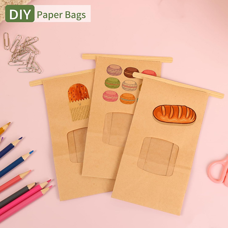10Pcs Bakery Bags, Window Seal - огляд і ціна Food Like Snacks