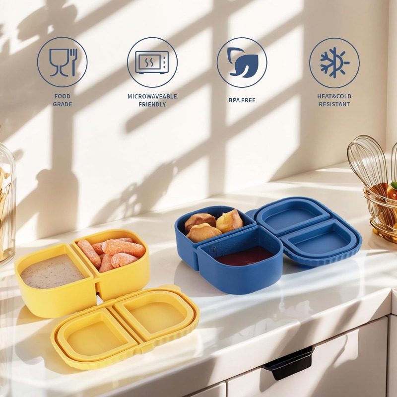 Reusable Silicone Snack Contai - огляд і ціна Food Snacks For Picnic