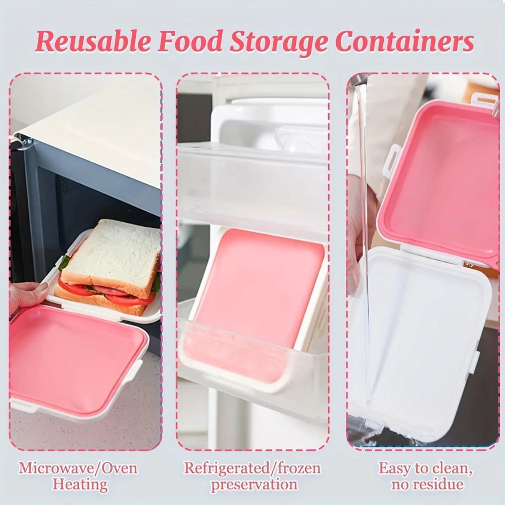 Silicone Sandwich Storage Box  - огляд і ціна Food Snacks For Picnic