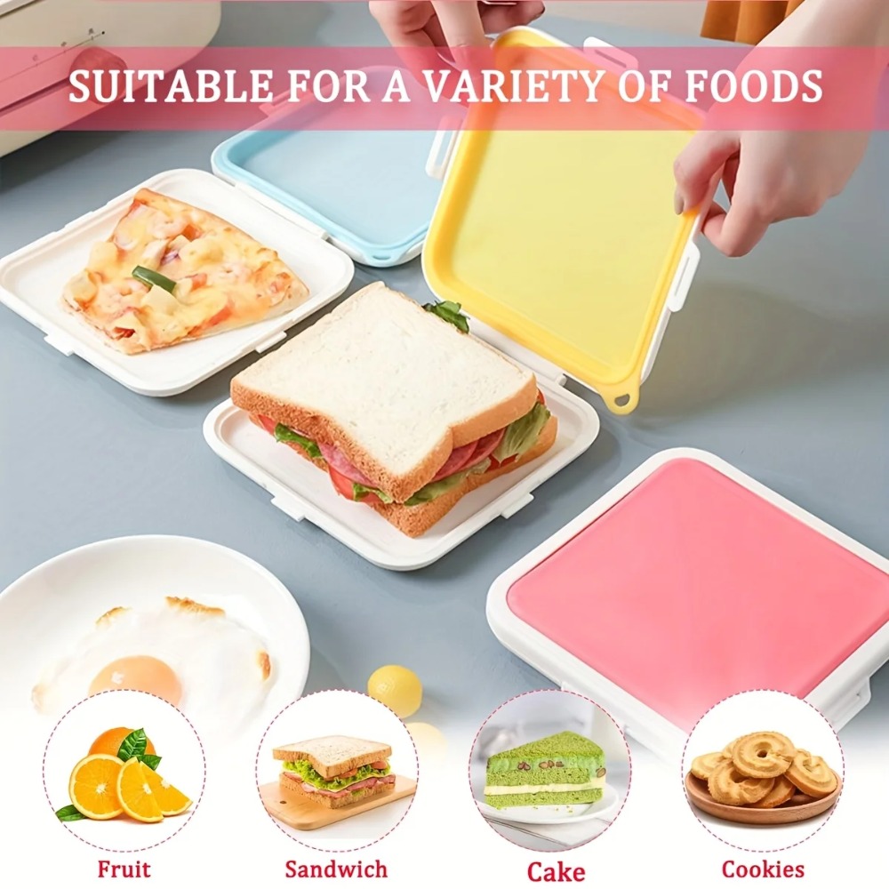 Silicone Sandwich Storage Box  - огляд і ціна Food Snacks For Picnic