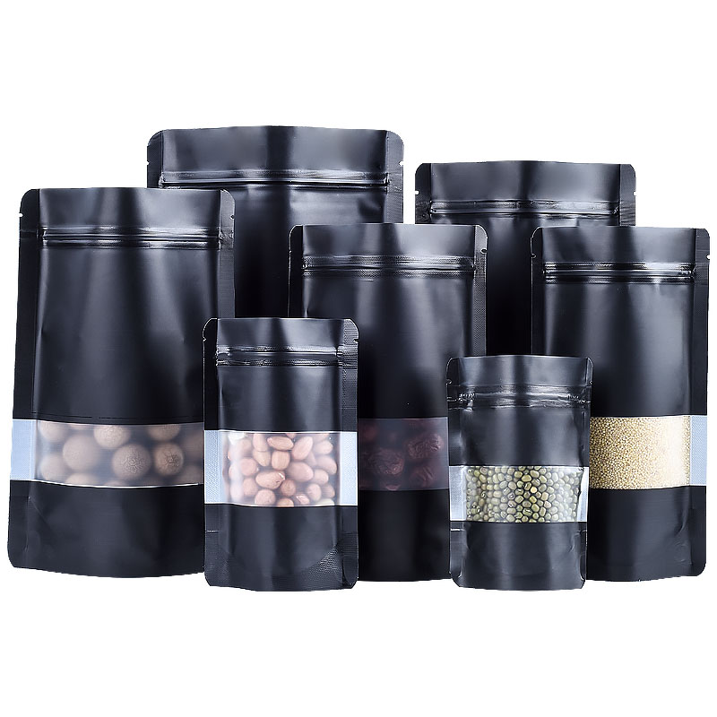 100PCS Stand-up Matte Black Al - огляд і ціна Food Like Snacks