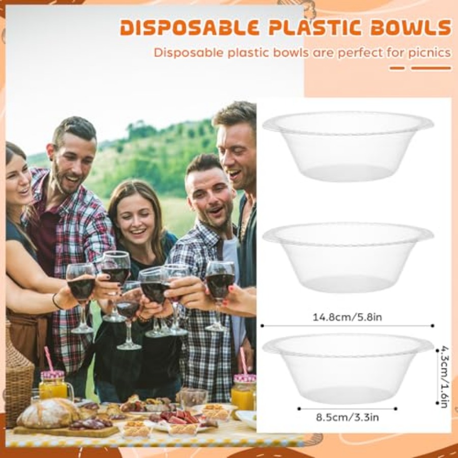 30 Pack 12 oz Disposable Plast - огляд і ціна Food Snacks For Picnic