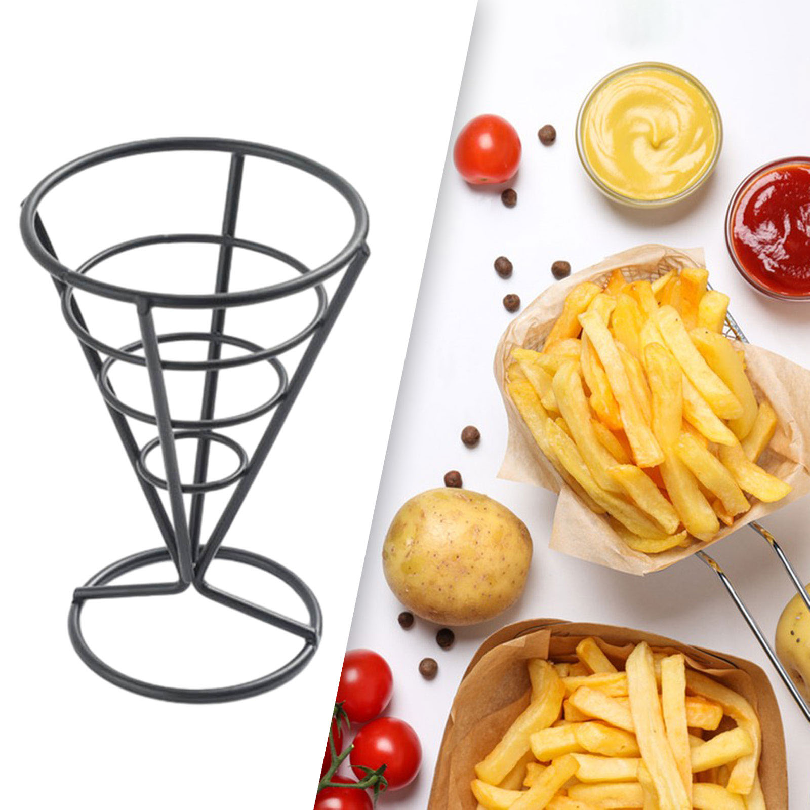 Cone Holder Stand French Fried - огляд і ціна Food Snacks For Picnic