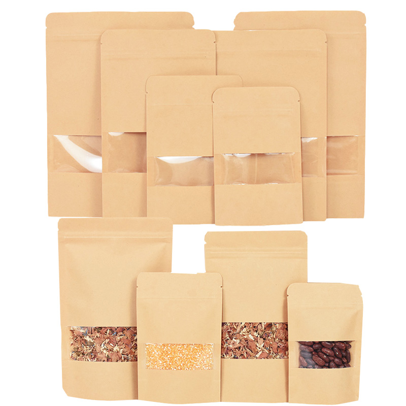 20/50pcs Kraft Paper Zip Lock  - огляд і ціна Food Like Snacks