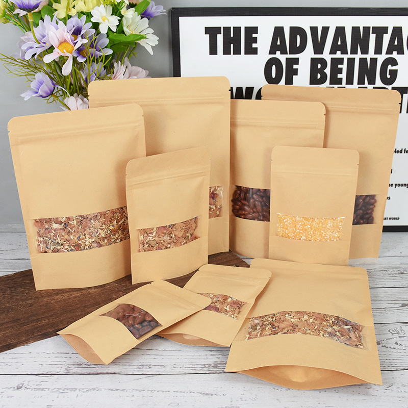 20/50pcs Kraft Paper Zip Lock  - огляд і ціна Food Like Snacks