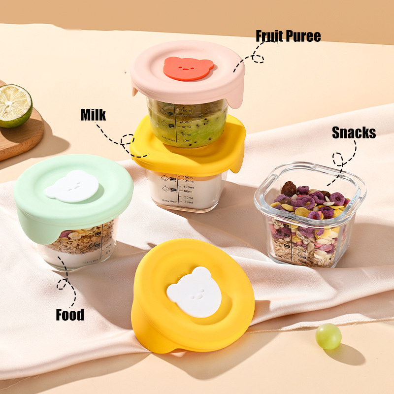 180ml Glass Baby Food Storage  - огляд і ціна Food Snacks For Toddlers