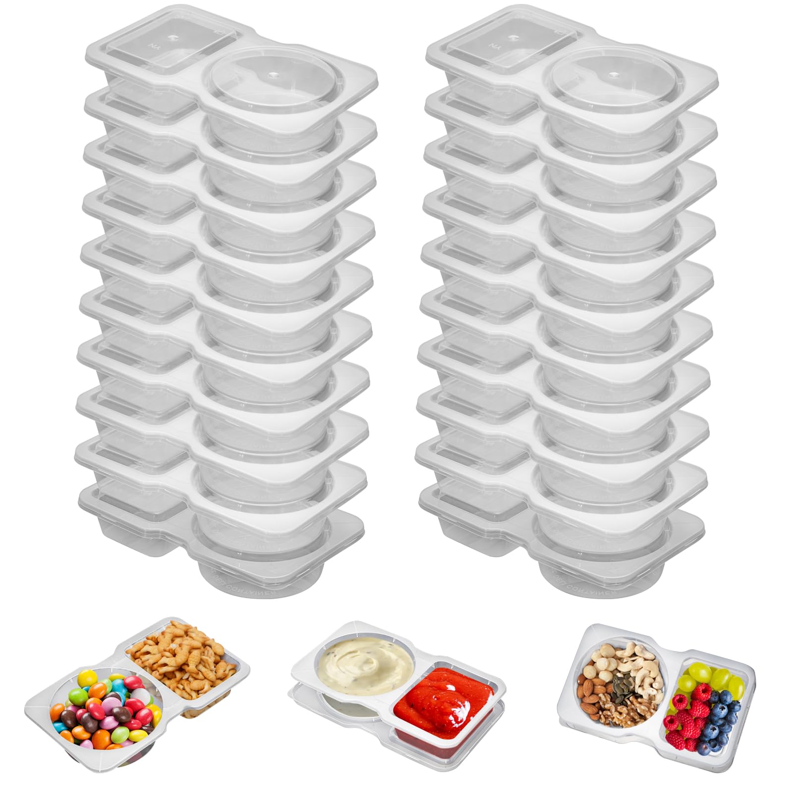 Reusable Plastic Sauce Contain - огляд і ціна Food Snacks For Picnic