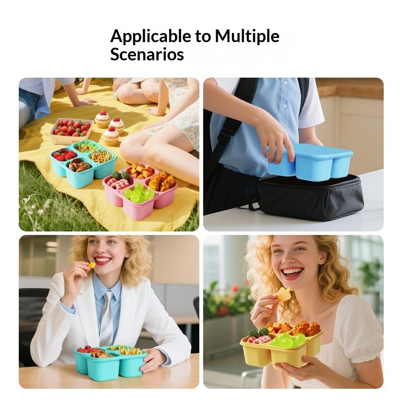Silicone Snack Box: Food Grade - огляд і ціна Food Snacks For Picnic