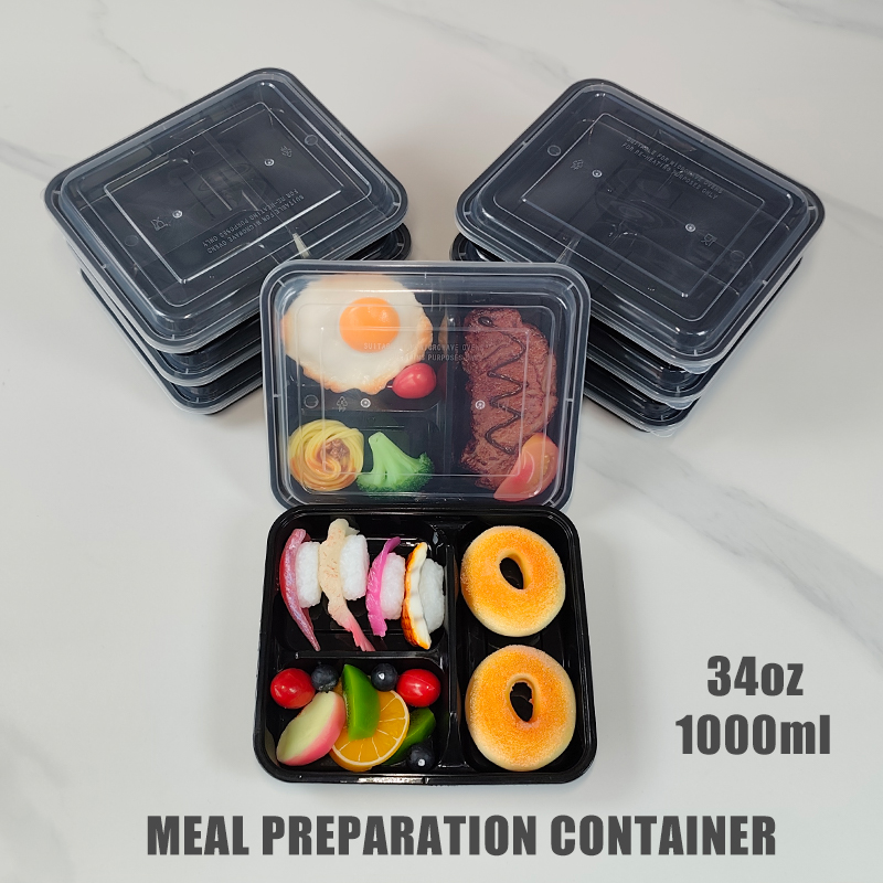 3-Compartment 34 Oz/1000 Ml, 1 - огляд і ціна Food Snacks For Picnic
